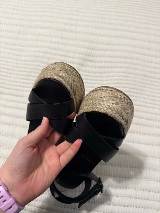 NWOT Christian Louboutin Wedge Espadrille Sandals with Ankle Strap - Picture 14 of 14